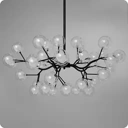 Люстра подвесная 517 Dlight на 45 ламп Чорный (01964)