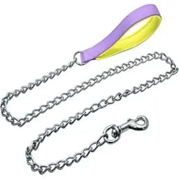 Повідець-ланцюг для собак Nunbell з неопреновою ручкою 3.5 см