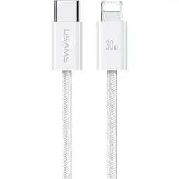 Кабель Usams US-SJ657 U86 USB-C to Lightning PD 30W 1.2m White [138984]