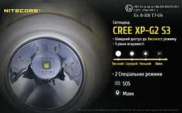 Налобний ліхтар Nitecore EH1 6500К з білим та червоним світлом (вибухозахисний) - мініатюра 8