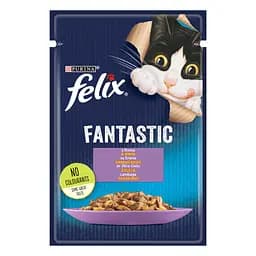 Вологий корм для котів Felix Fantastic з ягням 2.21 кг (26 шт. х 85 г) - мініатюра 2