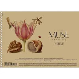 Альбом Muse Drawing на спіралі A4 30 аркушів в асортименті (PB-SC-030-319)