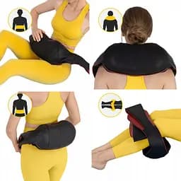 Накидка-масажер 4FIZJO Shiatsu Pro+ для шиї та спини 4FJ0565 Black/Red (P-5907739319074) - мініатюра 4