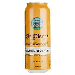 Пиво St.Pierre Blonde, світле, з/б, 6,5%, 0,5 л - мініатюра 2