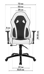 Геймерське крісло GT Racer чорне з червоним (X-2645 Black/Red) - мініатюра 13