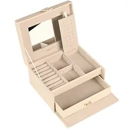 Органайзер для прикрас дворівневий МВМ My Home Пектораль 180х145х95 мм бежевий (FH-50 BEIGE)