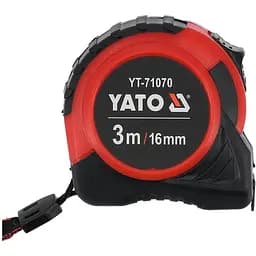 Рулетка Yato з сталевою стрічкою і нейлоновим покриттям 3 м x 16 мм (YT-71070)