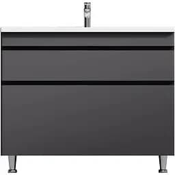 Тумба з умивальником AM.PM Hit 100 см графіт матовий M93A-FSX01002-WC01002GM38 Графіт