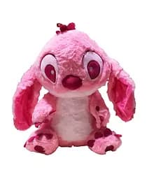 Мягкая игрушка M 19951 Стич, высота 32 см, мягкий мех, синтепон, застёжка-молния (6900077199512) Розовый