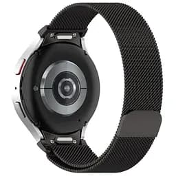 Ремінець для Samsung Galaxy Watch 5 40mm - чорний ширина кріплення 20мм металевий Watchbands Milanese Button (W42-6WB20624488) - мініатюра 2