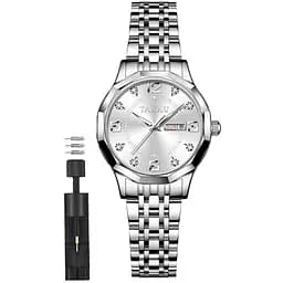 Годинник Taxau для жінок Жіночий годинник Аналоговий кварцовий з неіржавкої сталі