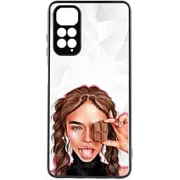 TPU+PC чохол Prisma Ladies для Xiaomi Redmi Note 11 Global / Note 11S Chocolate, TPU+PC