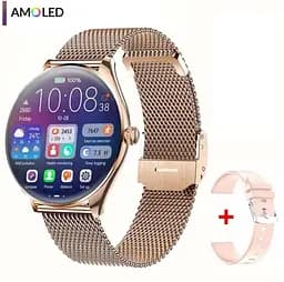Смарт-годинник Smart Watch MT55 Gold 2 ремінця - мініатюра 2