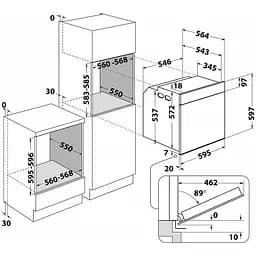 Духова шафа Whirlpool із системою очищення Smart Clean WOI5S8HM1SBA - мініатюра 4