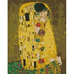 Алмазна мозаїка Ideyka Аура поцілунку Густав Клімт AMO7045 40х50см 