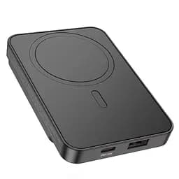 Магнітний павер банк із бездротовим зарядним Hoco DB41 River magnetic Wireless charging 10000mAh чорний - мініатюра 2