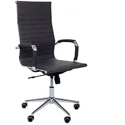 Кресло Slim HB Хром Tilt WAX Dark Grey