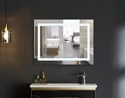 Дзеркало Mixxus Warm MR12-80x60-Reverse (LED Touch, антизапотівання, димер, регулювання яскравості) MI6672 - мініатюра 3