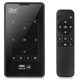 Проектор 4k Android K95-DLP з аккумулятором 4500 mAh Black - мініатюра 4