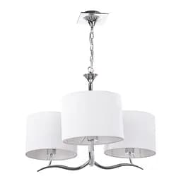 Люстра підвісна Brille з абажуром класична E27 60W CHR (BL-510S/3)