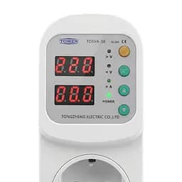 Реле контролю напруги та струму в розетку TOMZN TOSVA-16 EU 16A (51-00126) - мініатюра 4