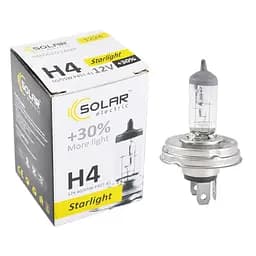 Галогеновая лампа Solar H4 12V 60/55W P45t-41 Starlight +30%(1224)