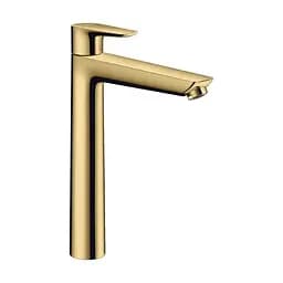 Смеситель для умывальника Hansgrohe Talis E 240 без донного клапана Polished Gold Optic 71717990 Золотой