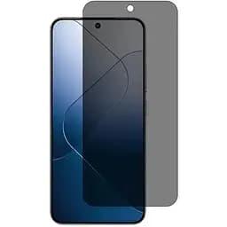 Захисне скло Epik Privacy 5D (тех.пак) для Xiaomi Poco X6 Чорний