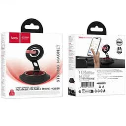 Автотримач Hoco H90 Tower magnetic (dashboard) Black / Red - мініатюра 6