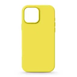 Силиконовый чехол для Apple iPhone 16 Pro Max, ICON2 Case, желтый, противоударный, панель, защита всего корпуса, матовая поверхность Soft Touch, выступает над дисплеем, совместим с защитными стеклами и пленками, с микрофиброй, ArmorStandart (ARM81310)