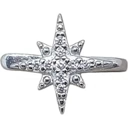 Срібна сережка-пірсинг в ніс Ірій Зірка (без проколу, обманка). 6032