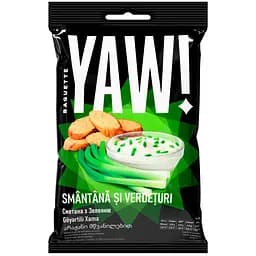 Сухарики багети Yaw! зі смаком сметани з зеленню 50 г