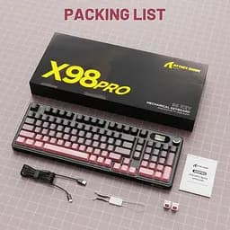 Ігрова клавіатура ATTACK SHARK X98 PRO , Рожевий - мініатюра 9