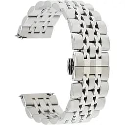 Браслет BeWatch для Mobvoi TicWatch Pro 3/Huawei Watch GT 2 46мм/GT 2 Pro 22мм Link сталевий Сріблястий (1021405)