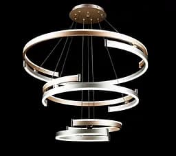 Люстра стельова LED Splendid Ray L8503/800+600+400/3, 6 ламп, 50-150 см, діаметр 80 см, сучасний стиль для дому - мініатюра 4