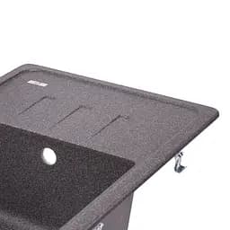 Кухонна мийка Lidz 620x435/200 GRF-13 (LIDZGRF13620435200), Графит - мініатюра 5