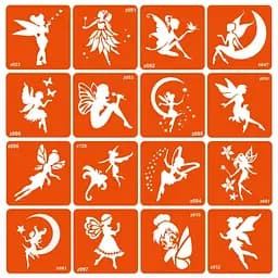 Набір трафаретів для біо-тату Fairies Fresh Tattoo fairies-16