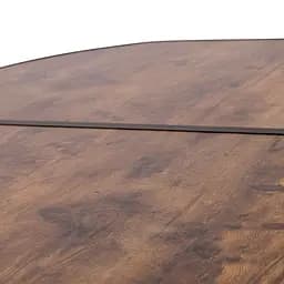 Складний стіл Bo-Camp Woodbine Oval 150x80 cm Black/Wood look (1404230), Коричневий - мініатюра 13