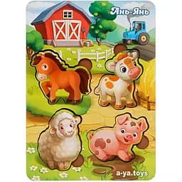 Деревянный пазл-вкладыш Ubumblebees Домашние животные - 1 PSF053 