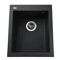 Гранитная мойка Globus Lux Lama графит 410x500 мм А0001, Графит