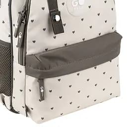 Рюкзак GoPack Education 182M Beige Polka Dots Бежевий (GO26-182M-3) - мініатюра 9