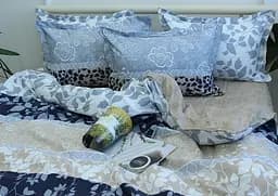 Комплект постільної білизни TAG Tekstil з компаньйоном Євро 000210433 (R-T9151) - мініатюра 2
