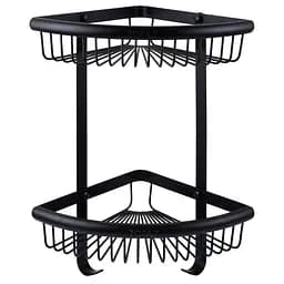 Полочка угловая двойная TOPAZ TKB-4115-2-BL