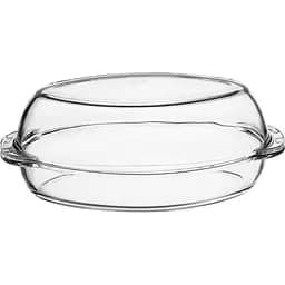 Кастрюля Pasabahce Боркам овальная 2 л с крышкой 35х20 см (59022)