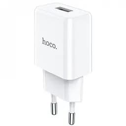 Мережевий зарядний пристрій 1 USB Hoco N9 2.1 A White