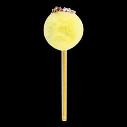 Ручка кулькова Offtop Помпон, жовтий (849922)