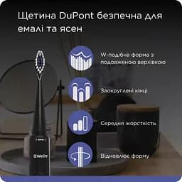 Електрична звукова зубна щітка чорна MED-870 B.Well - мініатюра 5