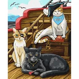 Картина за номерами Пухнасті пірати KHO6568 40х50см