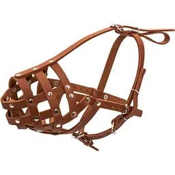 Намордник Collar твердый №5, 32 см, доберман, овчарка, сеттер большой, коричневый