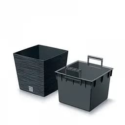 Горщик для рослин Prosperplast Furu Square Low синій 7.5/10 л - мініатюра 2